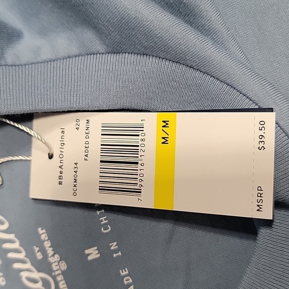 Original Penguin Size M "Don't Worry BEER Happy" Blue T-Shirt NEW with Tag - Picture 9 of 9